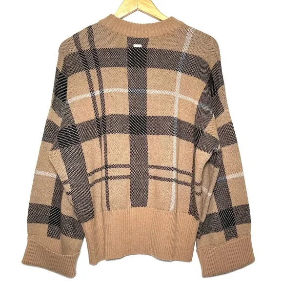 Barbour Adela Checked Wool-blend Crewneck - Picture 3 of 8